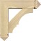 Ekena Millwork Balboa Arts and Crafts Rough Sawn Bracket w/ Offset Brace, Douglas Fir, 6"W x 20"D x 20"H BKT0604X20X20BOA03RDF - alternate 4